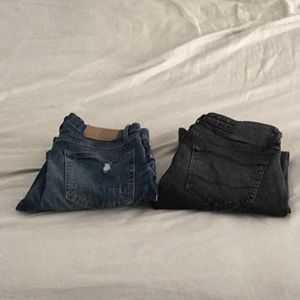 Aero and American eagle jeans